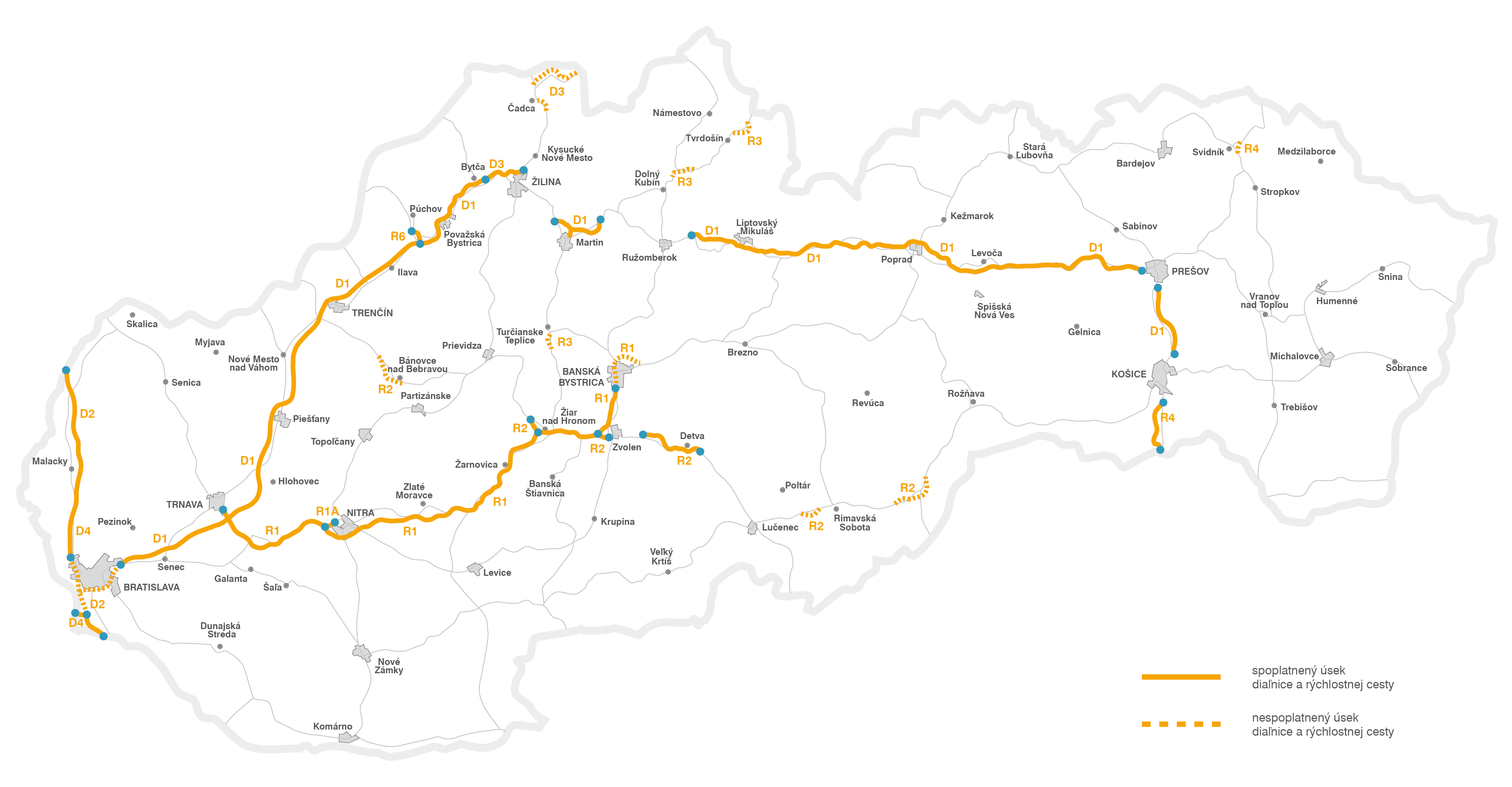 Dálniční známka Slovensko Tolls.eu