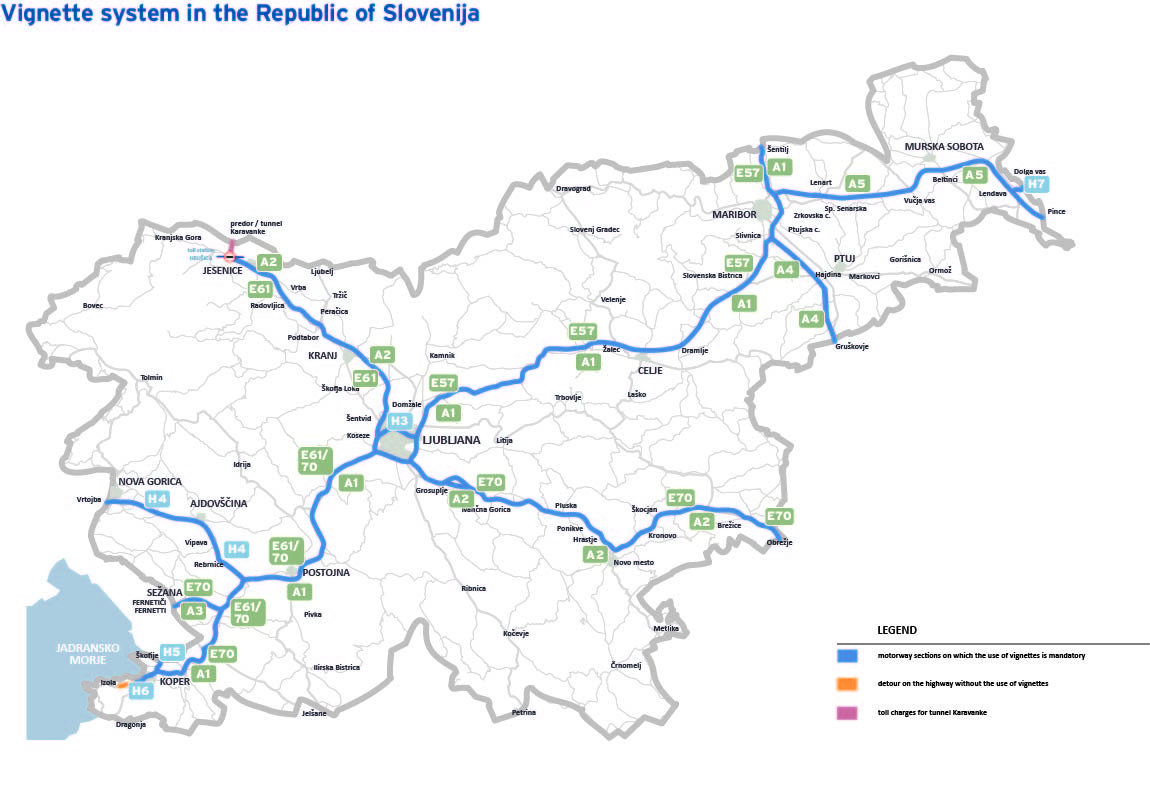 Motorway Vignette Slovenia Info 2025 Tolls eu